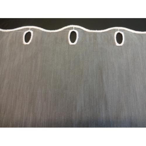 Krátká vitrážová záclona na tyčku 50cm Organza Exclusive bílá
